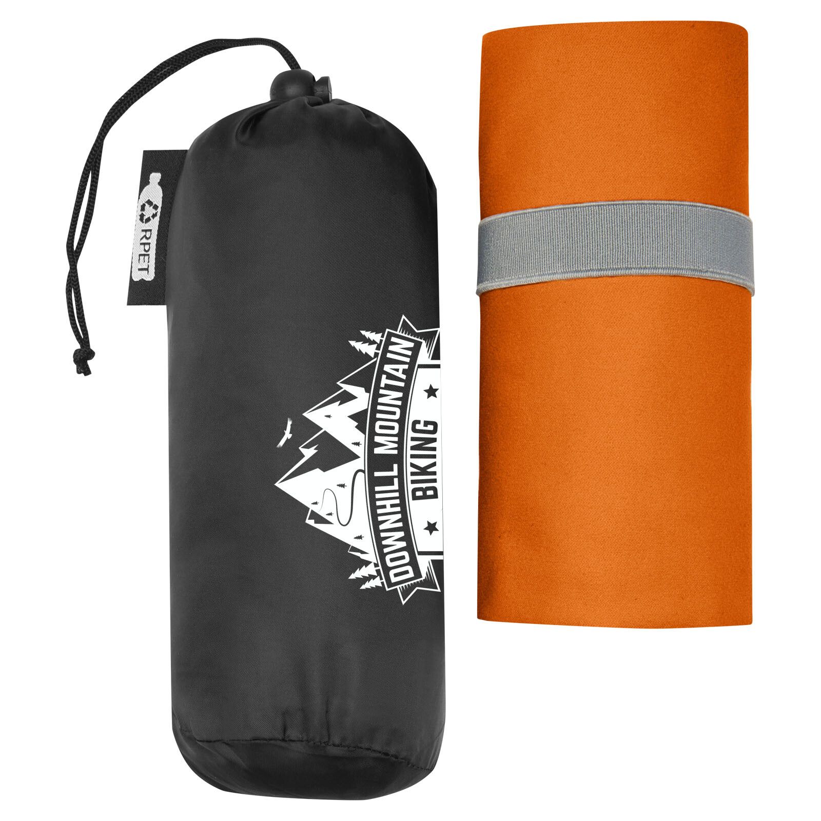 Pieter ultraleichtes und schnell trocknendes Handtuch aus rPET 130 x 80 cm - orange-19