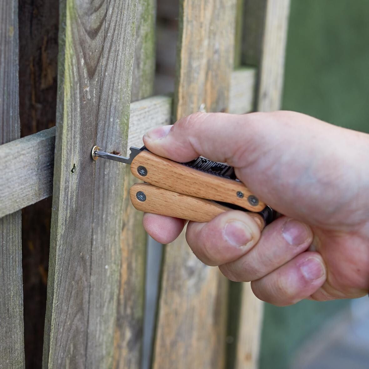 Multitool Wood, klein - natur-808