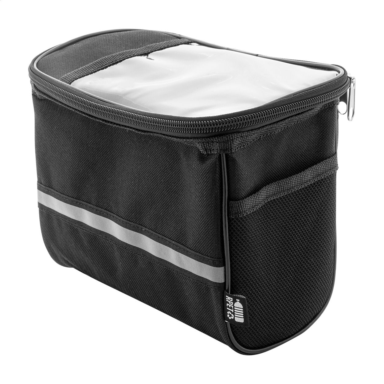 Velofon Plus RPET-Fahrrad-Handyhaltertasche - schwarz-29