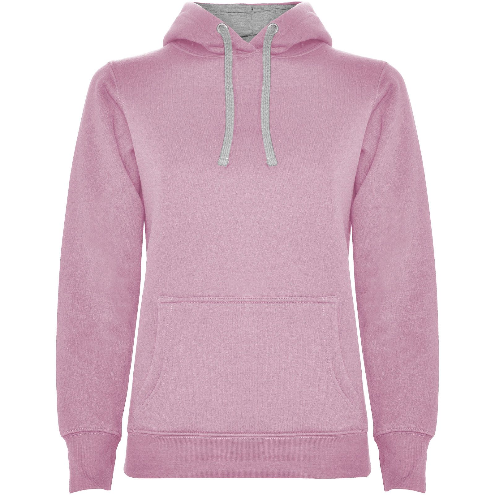 Urban Kapuzenpullover für Damen - hellrosa -  marl grau - L-926