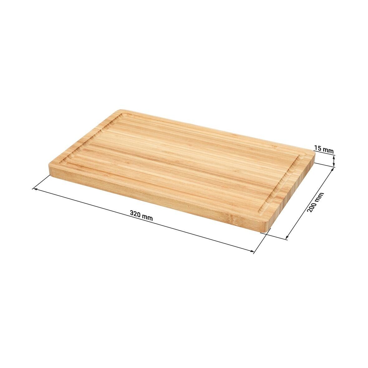 Schneidbrett Bamboo, Rechteck, 32x20 cm - natur-671