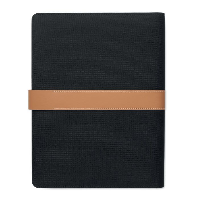 DIN A4 Konferenzmappe RPET FAUX - schwarz-592