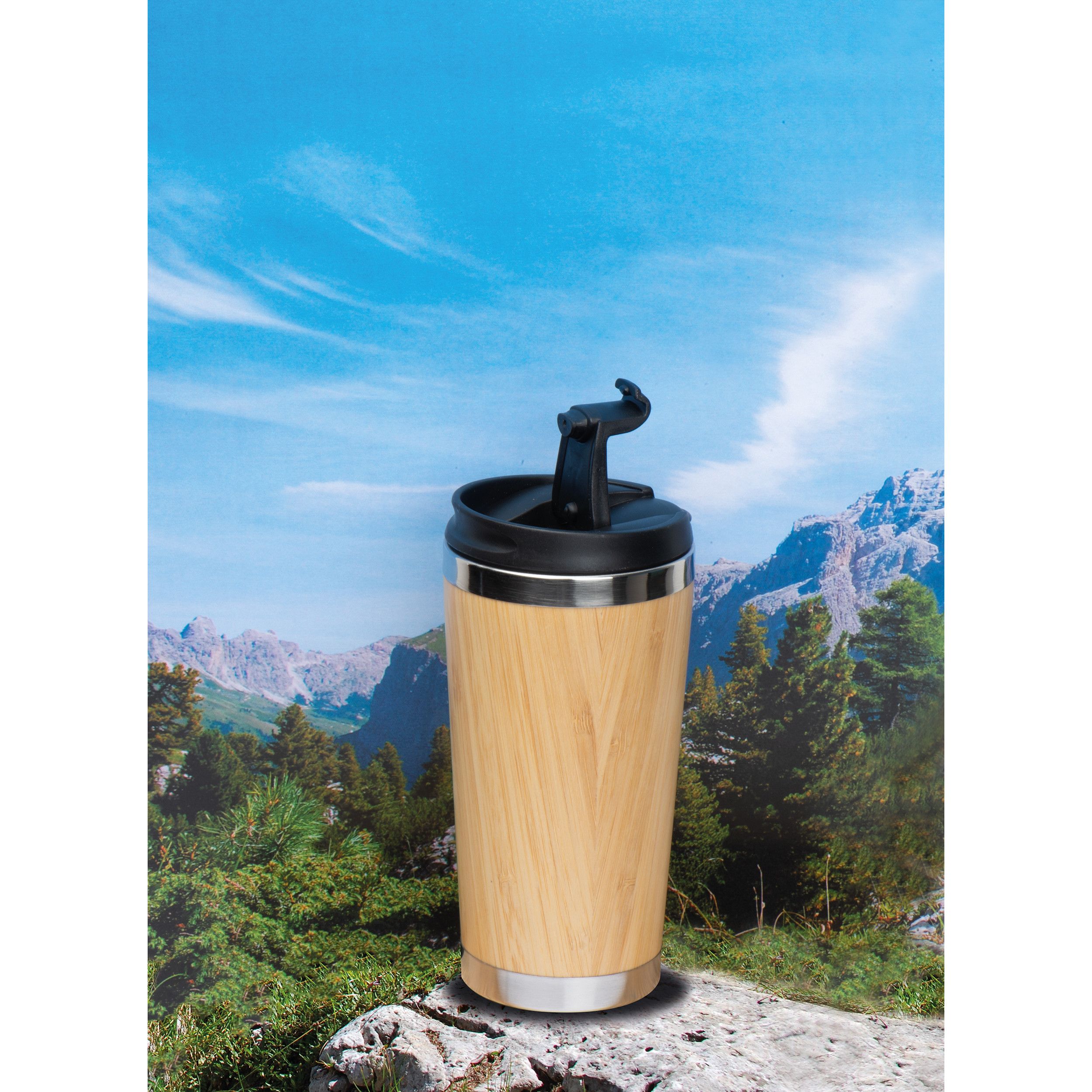 Isolierbecher Bamboogarden - beige-302