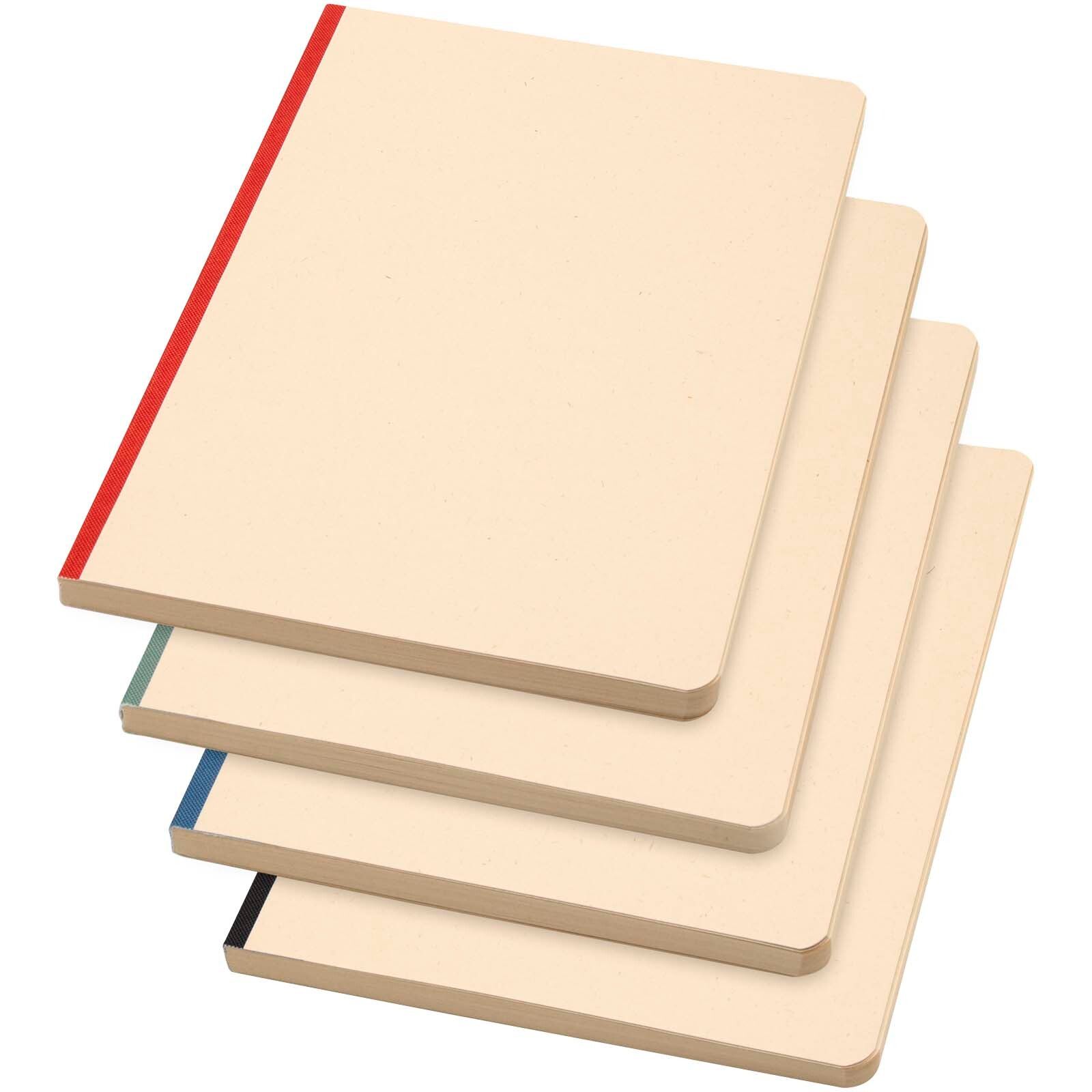 Liliana A5 Zuckerrohr und RPET Softcover Notizbuch - schwarz-397