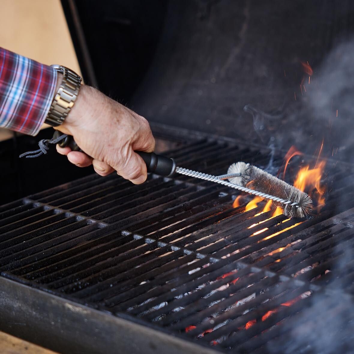 Grillbürste Clean - silber - schwarz-719