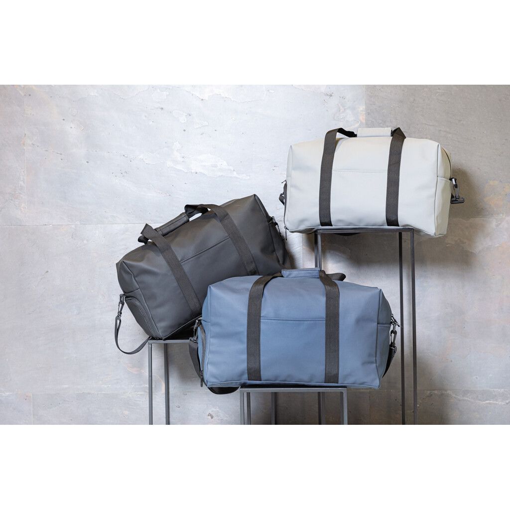 Schicke PU Wochenendtasche - schwarz-512