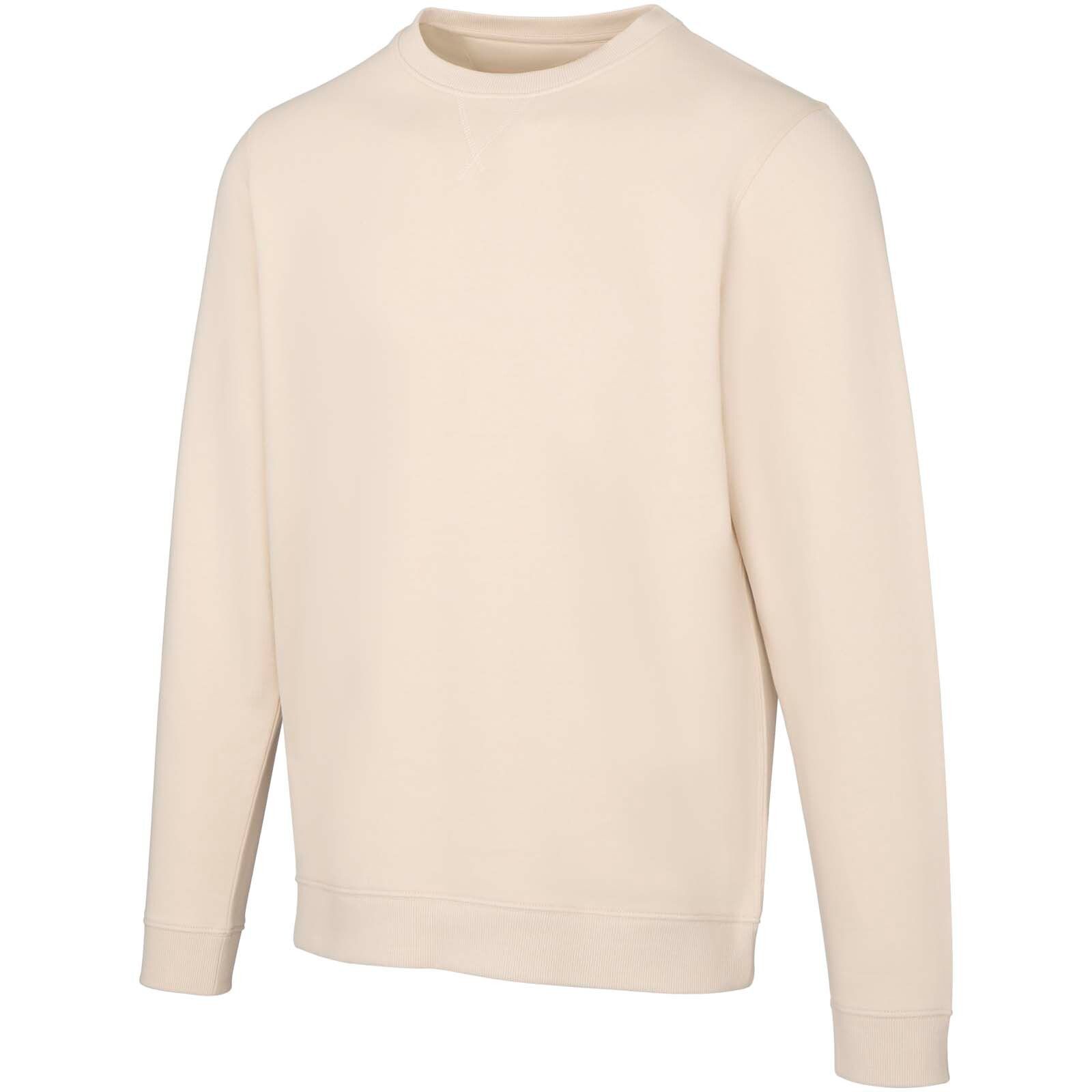 Jasper 280 g/m² Pullover mit Rundhalsausschnitt aus recycelter Bio Baumwolle (OCS), unisex - sandstone-995