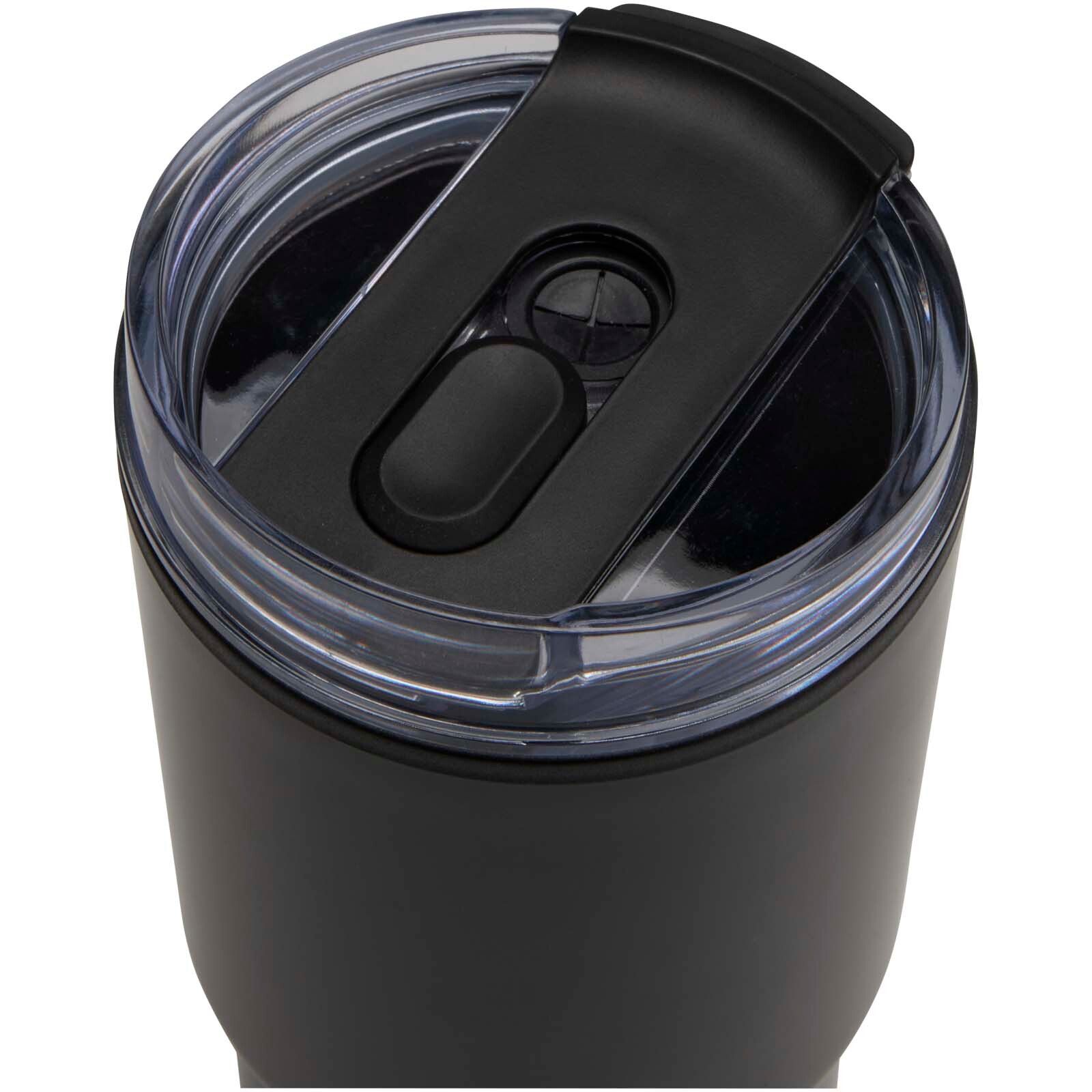 Westin 540 ml RCS Becher aus recyceltem Material, doppelwandig isoliert, mit Trinkhalm - schwarz-269