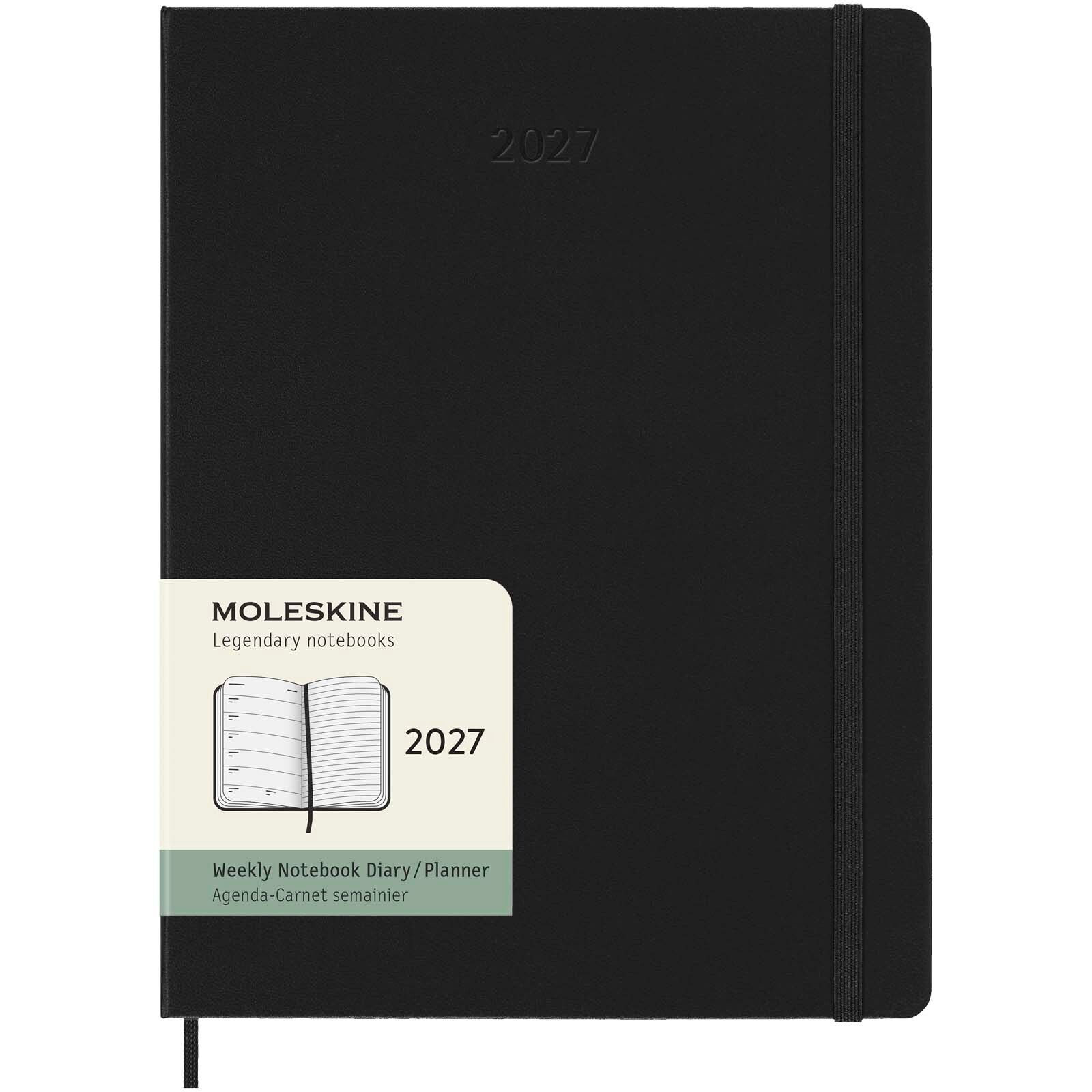 Moleskine Hardcover 12 Monate Wochenkalender XL - schwarz-978