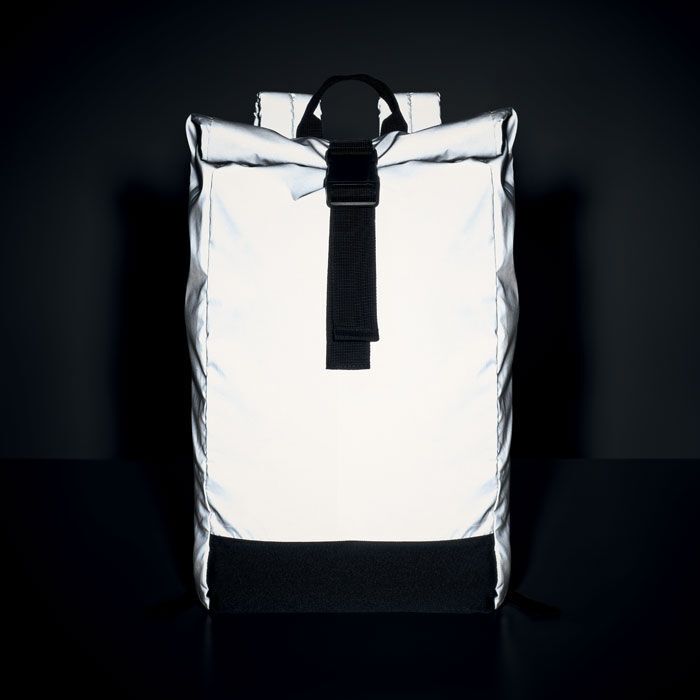 Reflektierender Rucksack BRIGHT ROLLPACK - mattsilber-144