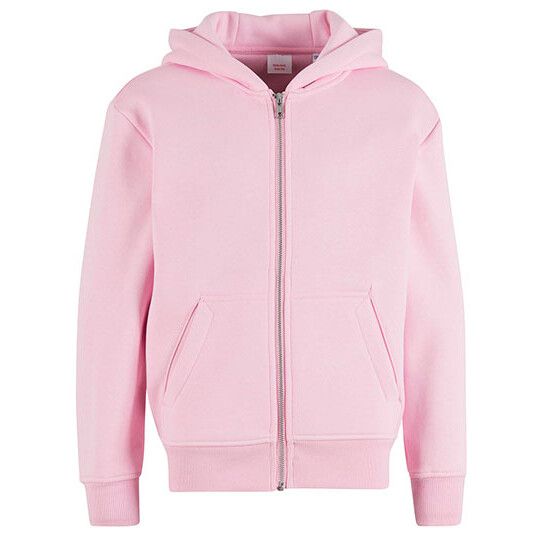 Kids Oversized Zip Hoody - soft pink-163