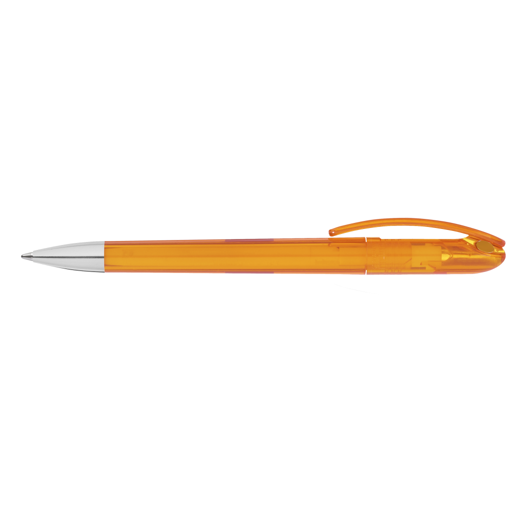 Spot Transparent Si Druckkugelschreiber - orange-621