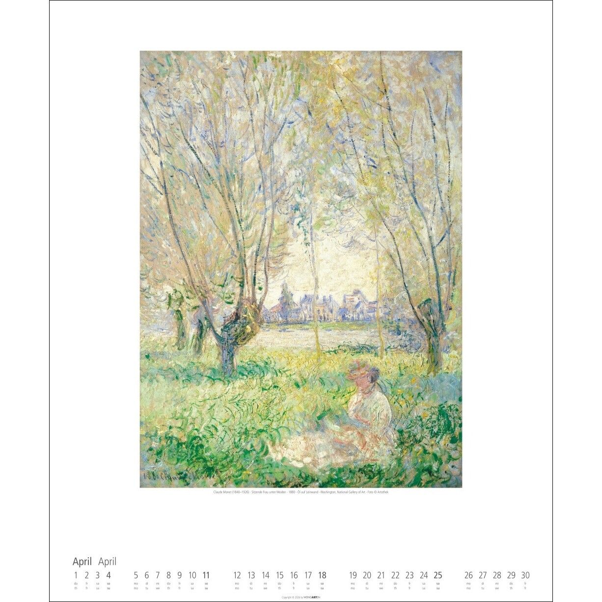 Claude Monet - Kunst & Kultur Kalender-437