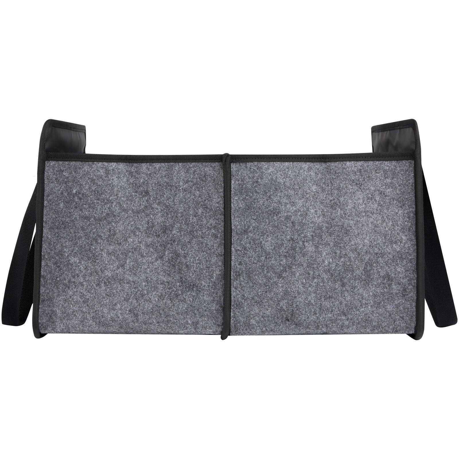 Felta faltbarer Auto-Organizer aus GRS-recyceltem Filz - mittelgrau-33