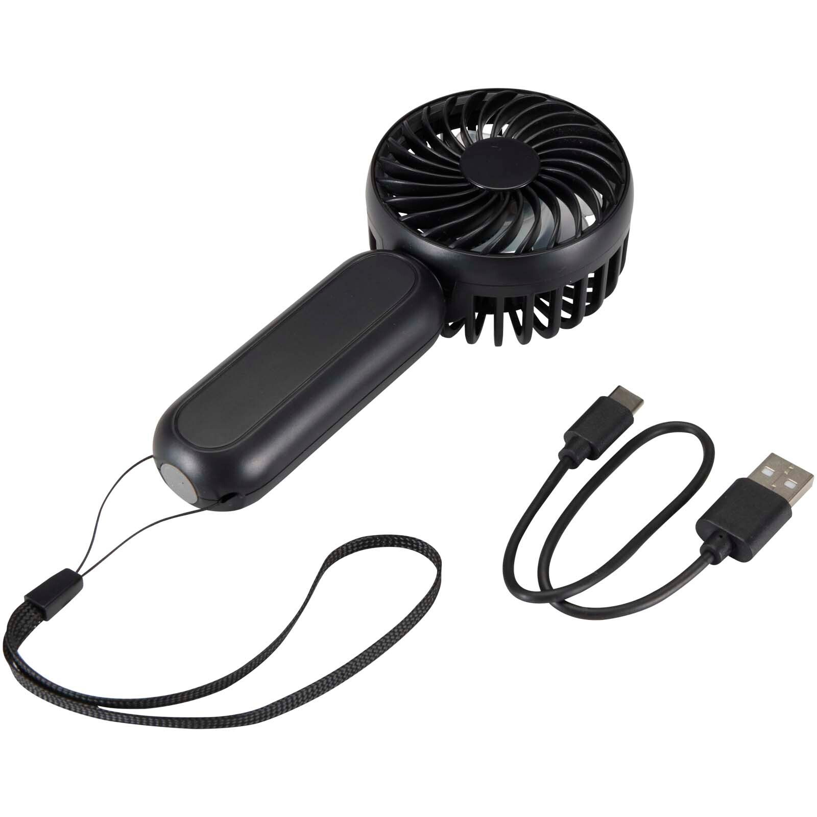Aervia Tragbarer Ventilator aus recyceltem Kunststoff - schwarz-552