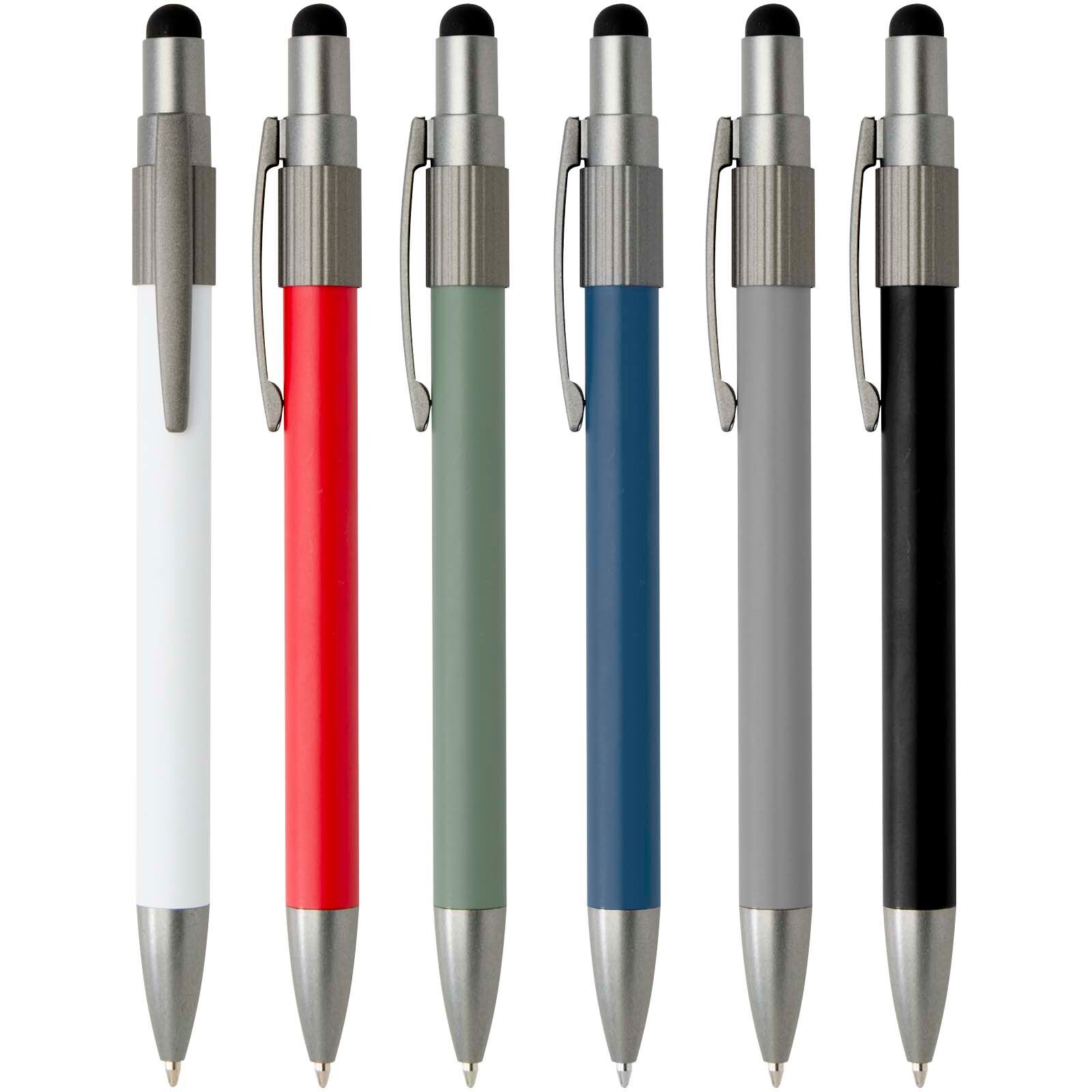 Rill RCS recycelter Kugelschreiber mit Stylus und Fidget Spinner (schwarze Mine) - schwarz-939