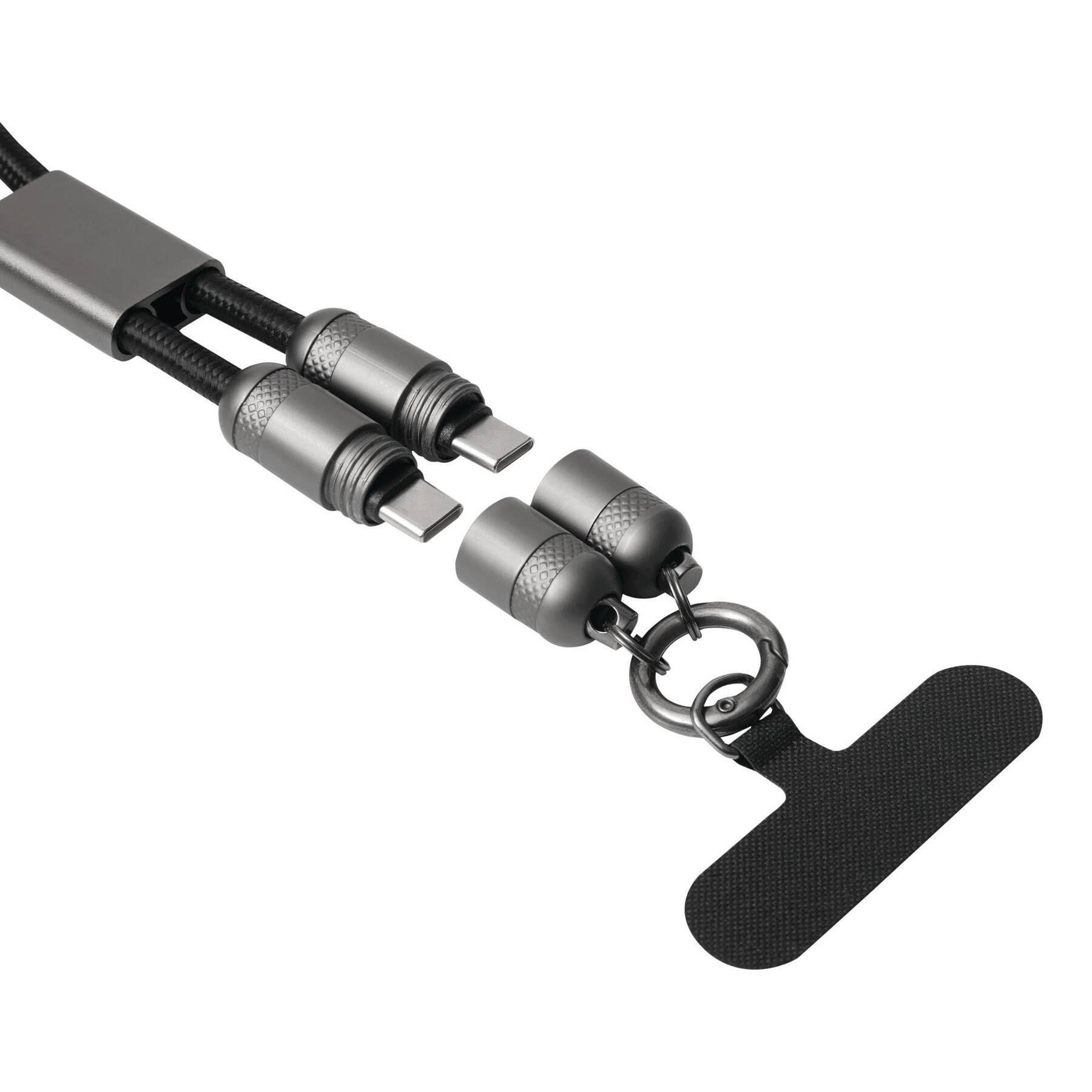 Lade- und Datenkabel SHORTCARRY - grau - schwarz-501