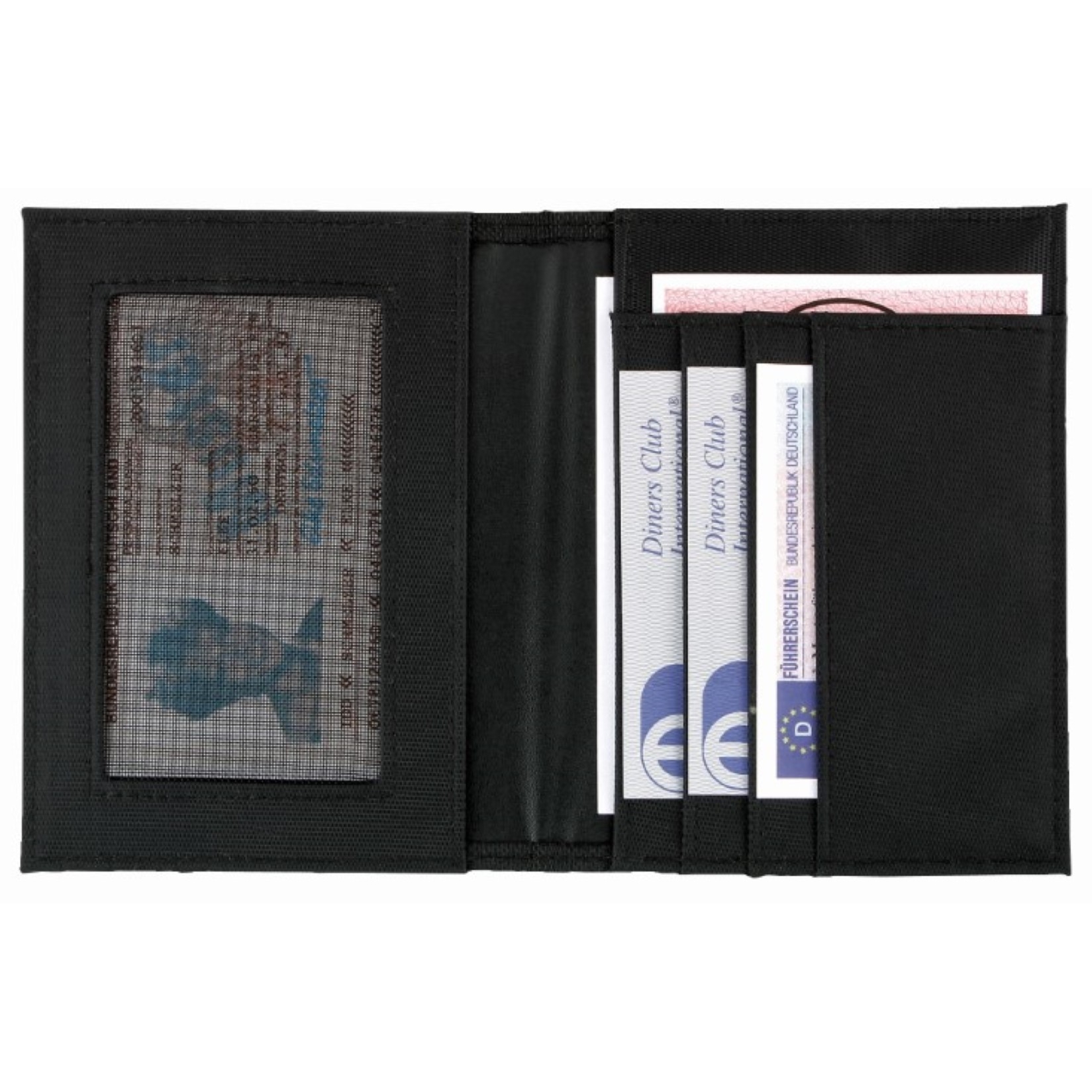 CreativDesign® Ausweistasche "ColourLane" - schwarz - schwarz-367