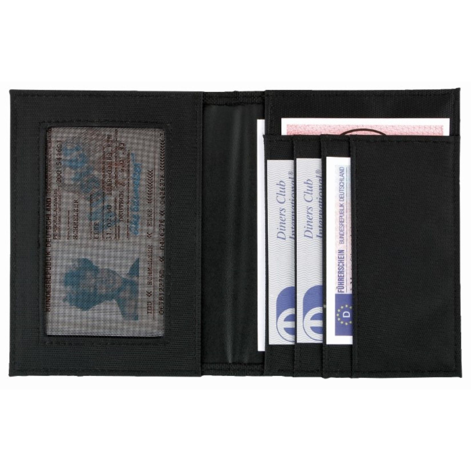 CreativDesign® Ausweistasche "ColourLane" - schwarz - schwarz-367