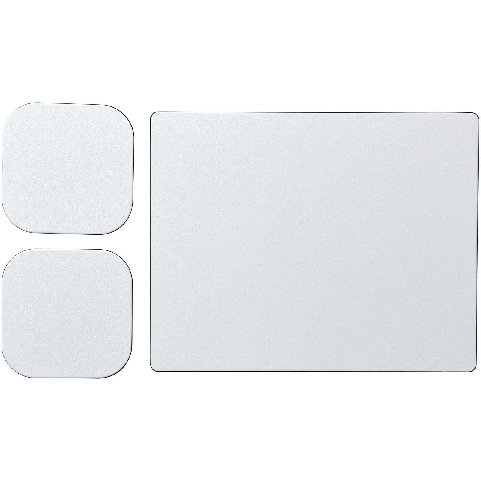 Brite-Mat Mousepad- und Untersetzer-Set 3 - schwarz-484