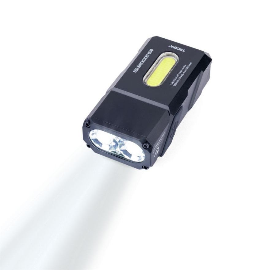 TROIKA Taschenlampe ECO KNICKLICHT DUO - schwarz-504