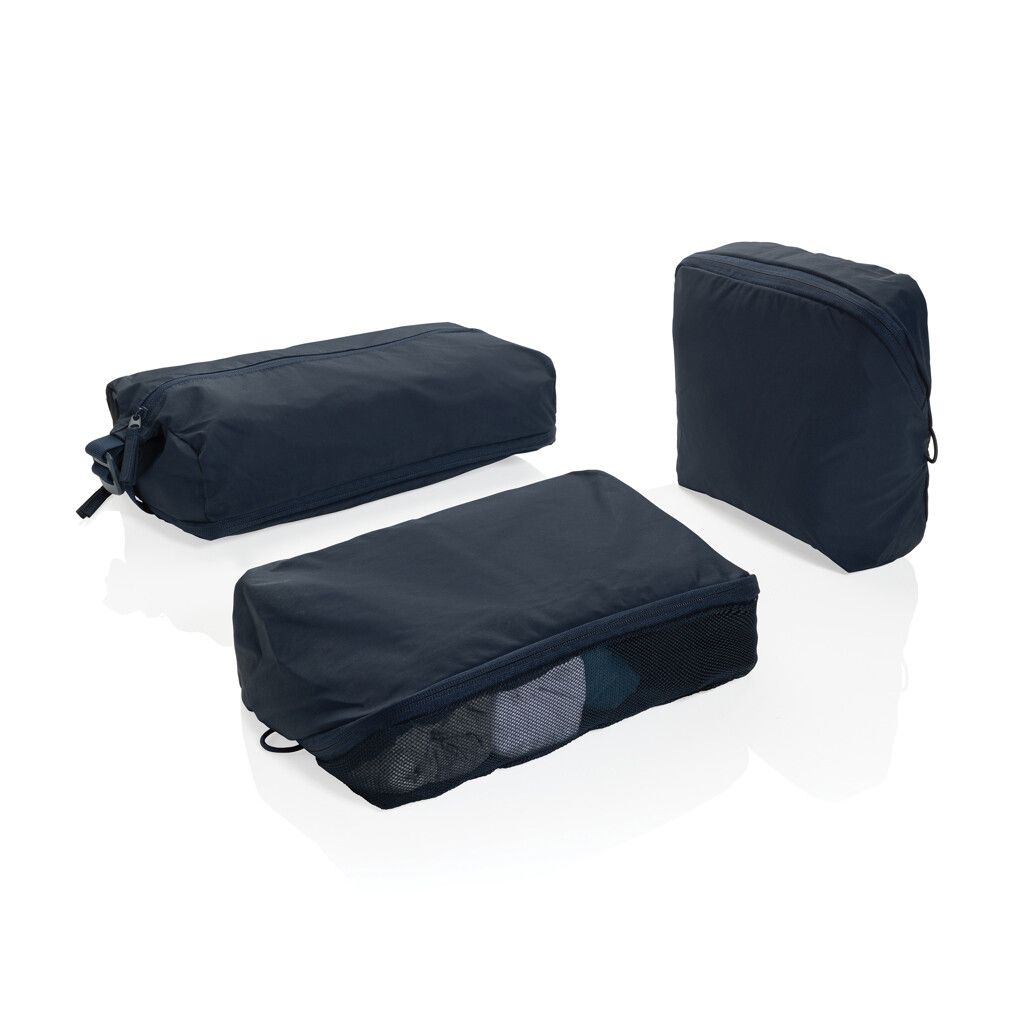 KENTO URBAN Packing Cube Set aus RCS recyceltem Nylon - navy blau-433