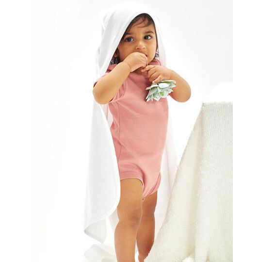 Baby Hooded Blanket - white - white-225