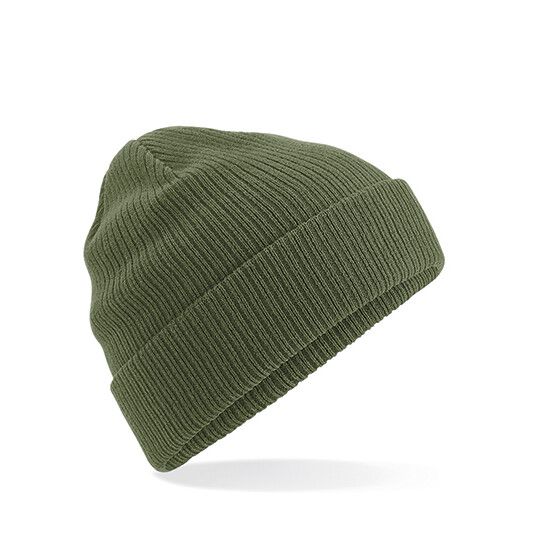 Organic Cotton Beanie - olive green-544