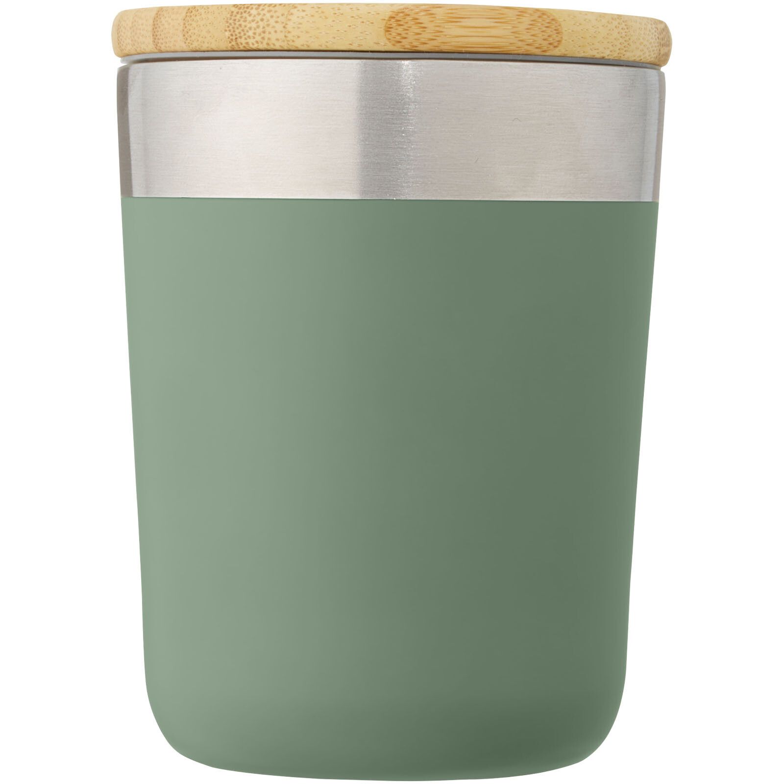 Lagan 330 ml Kupfer-Vakuum Isolierbecher mit Bambusdeckel - heather grün-116