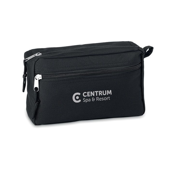Kosmetiktasche 600D RPET BETTER & SMART - schwarz-161