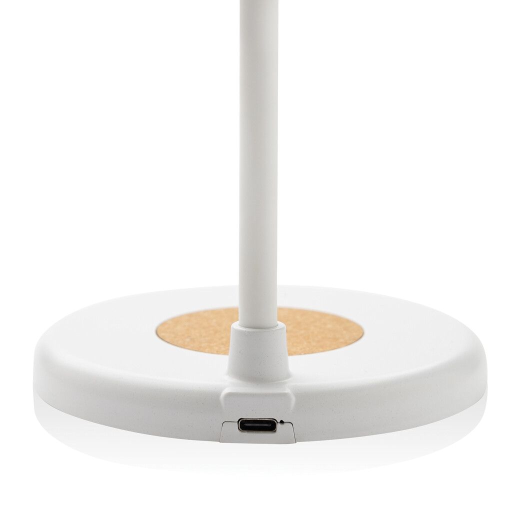 Zenara 15W Schreibtischlampe aus RCS rec. Plastik & Kork - weiß-615