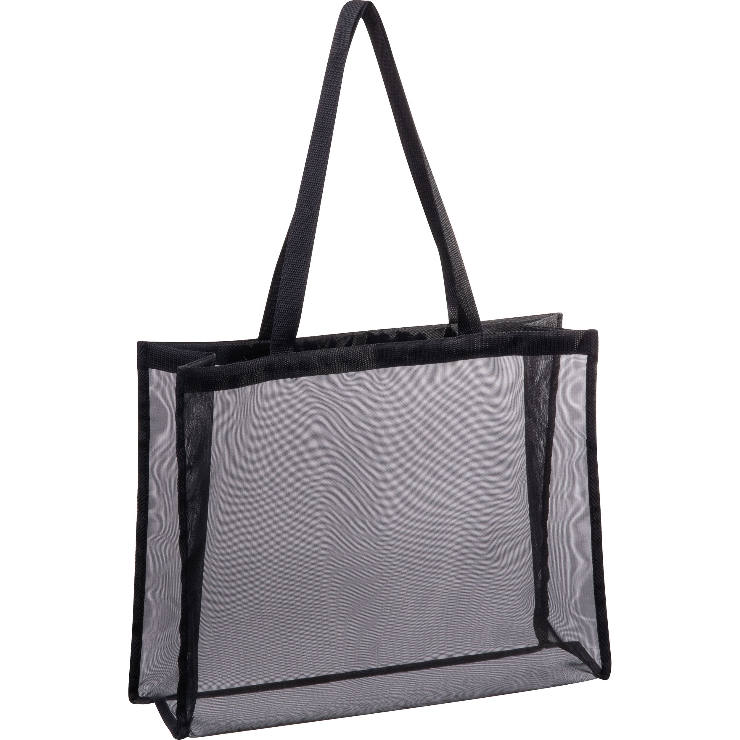 Strandtasche aus Polyester AUGUST - schwarz-474
