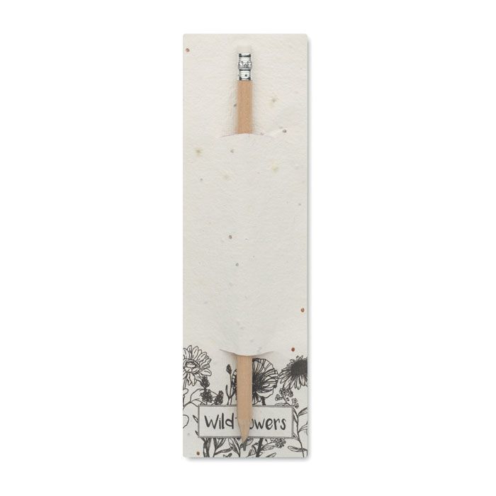 Bleistift in Einsteckhülle PENSEED - weiß-893