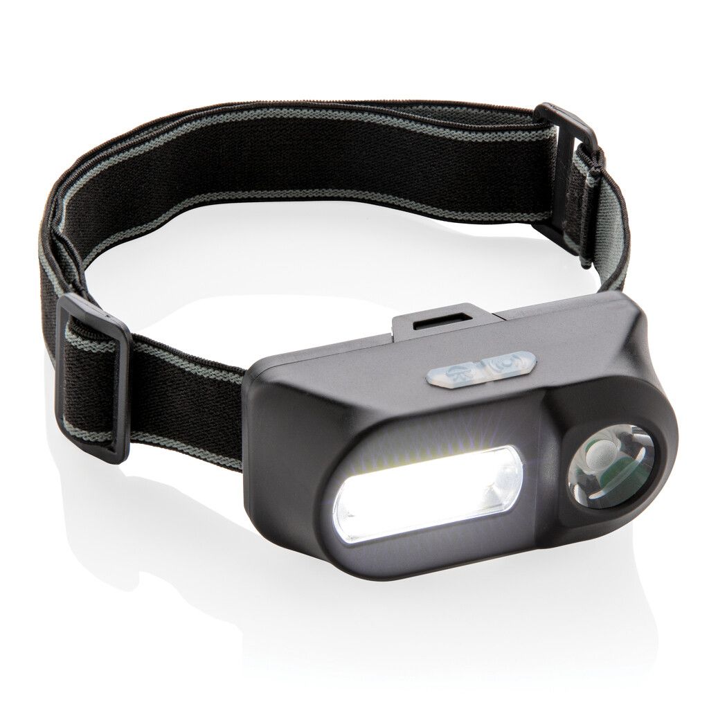 COB und LED Stirnlampe - schwarz-161