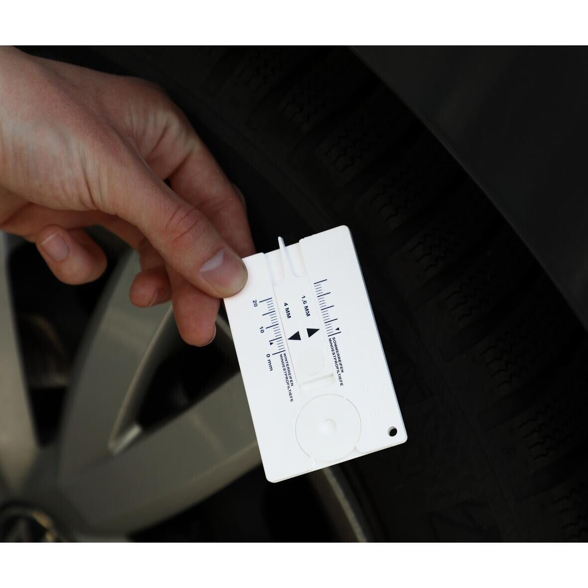 Reifenprofilmesser Card - weiß-803