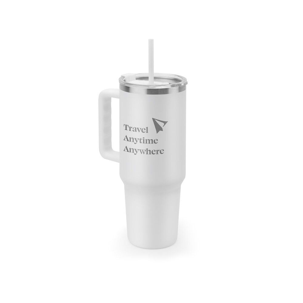 JOYNER XL Isolierter Reisebecher aus Recyclingstahl, 1.300 ml - weiß-764
