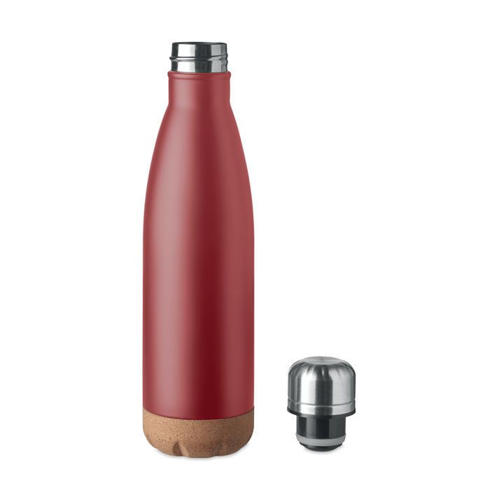 Doppelwandige Isolierflasche ASPEN CORK - bordeaux-495