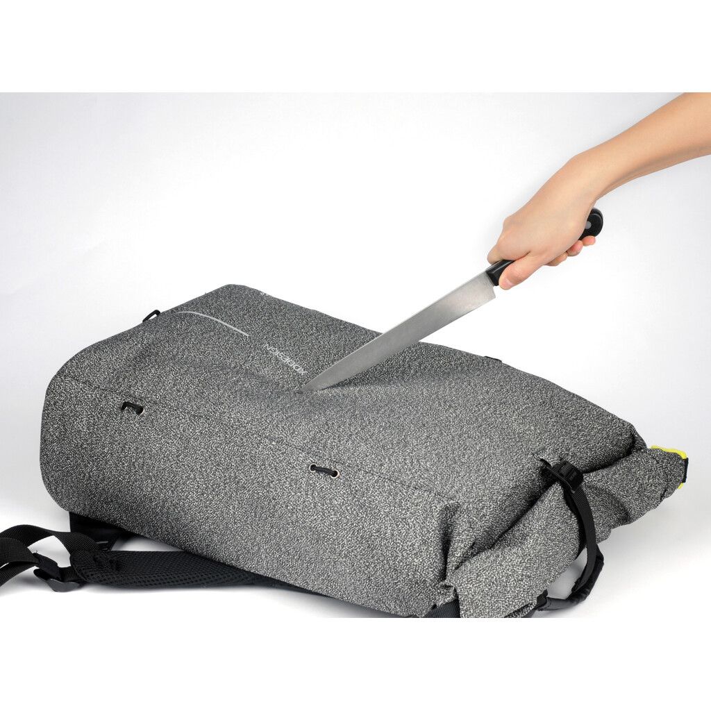 Urban schnitthemmender Anti-Diebstahl-Rucksack - grau-424