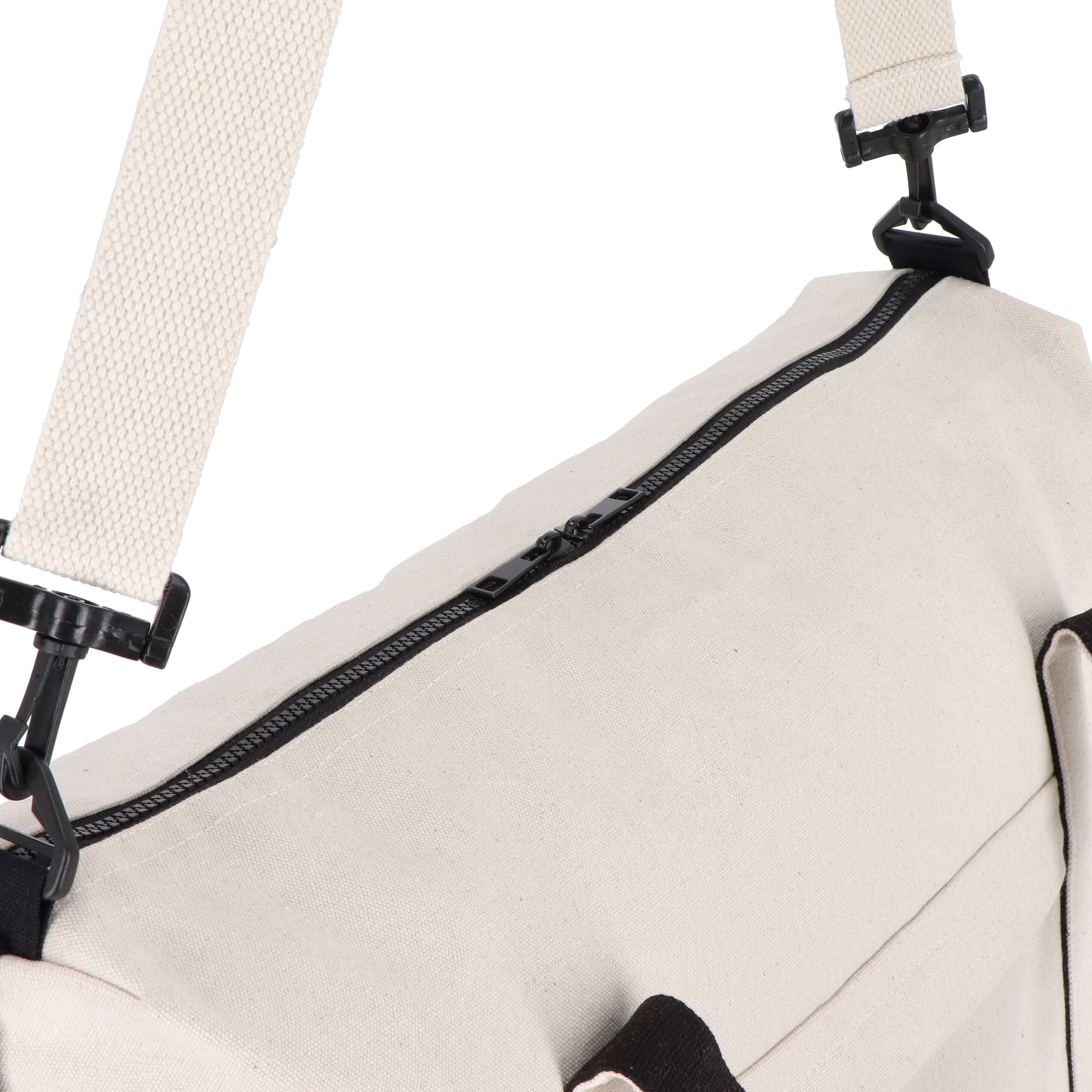 Reuuz Canvas Reisetasche - beige - schwarz-187