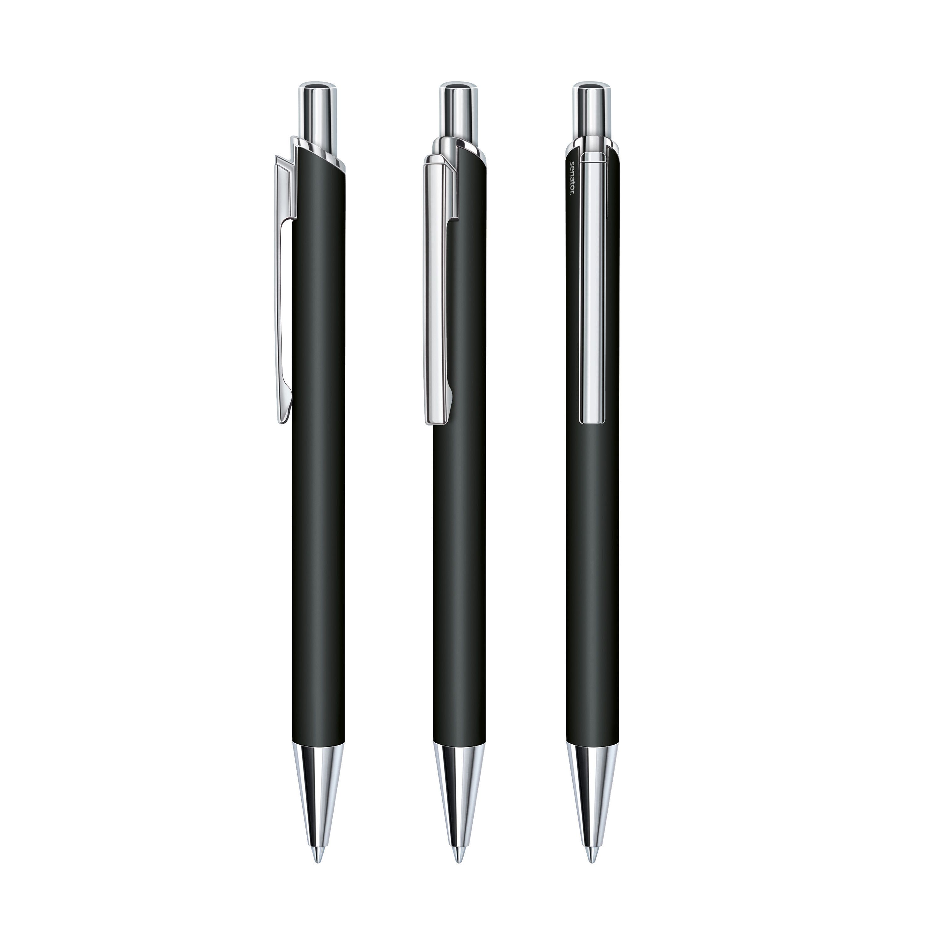 Arvent Soft Touch Druckkugelschreiber - schwarz-370