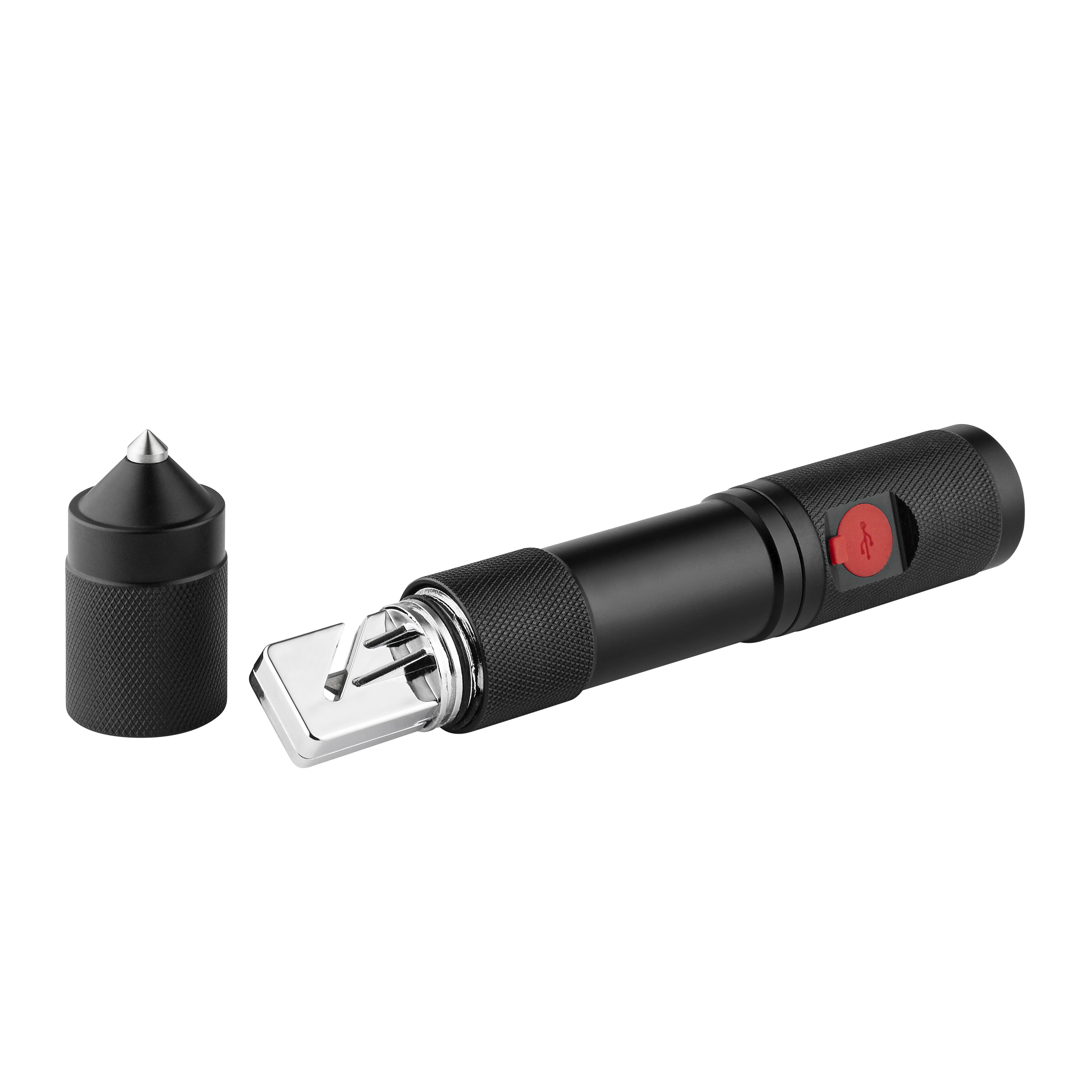 Metmaxx® Taschenlampe "RescueLightRecharge" - schwarz-255