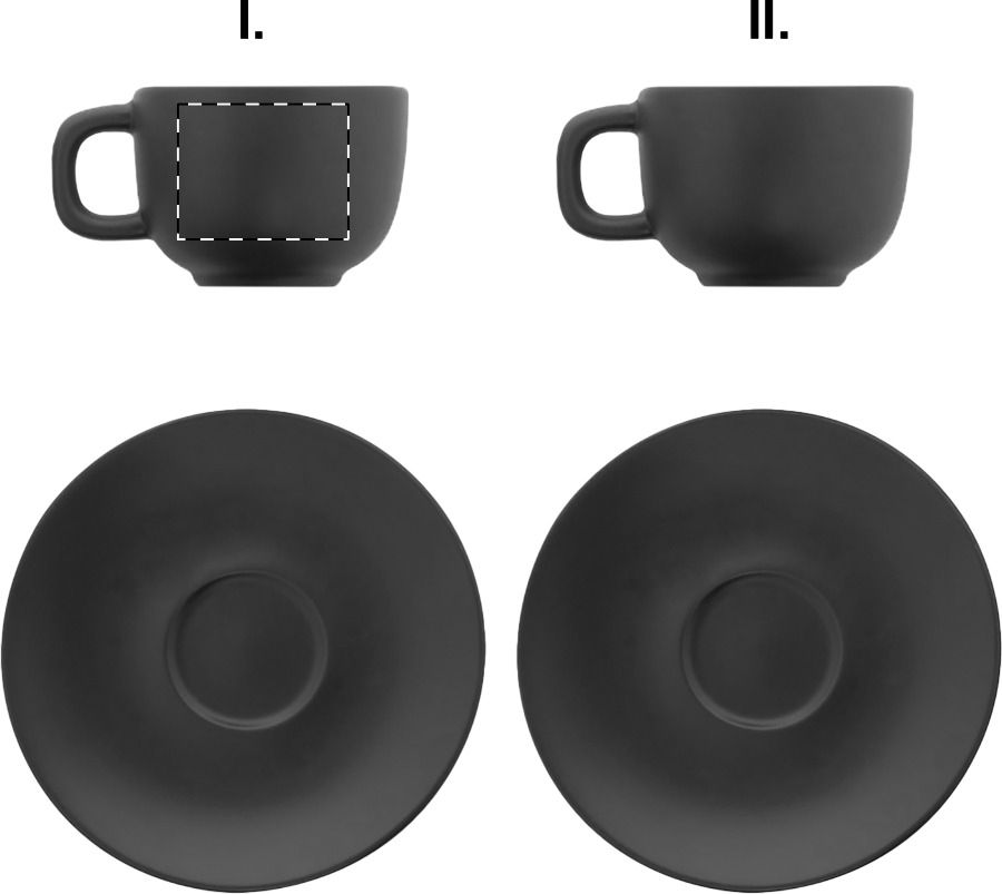 Veredelungsposition Tasse 1 - für Linkshänder