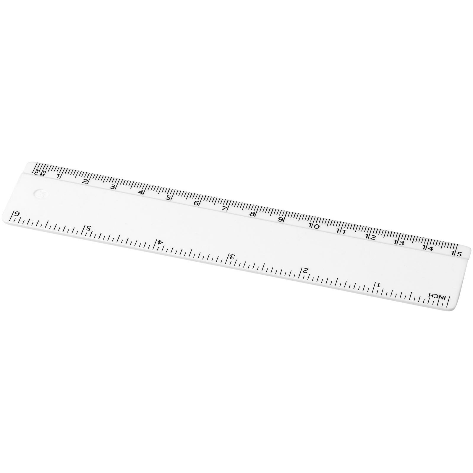 Renzo 15 cm Kunststofflineal - weiss-592