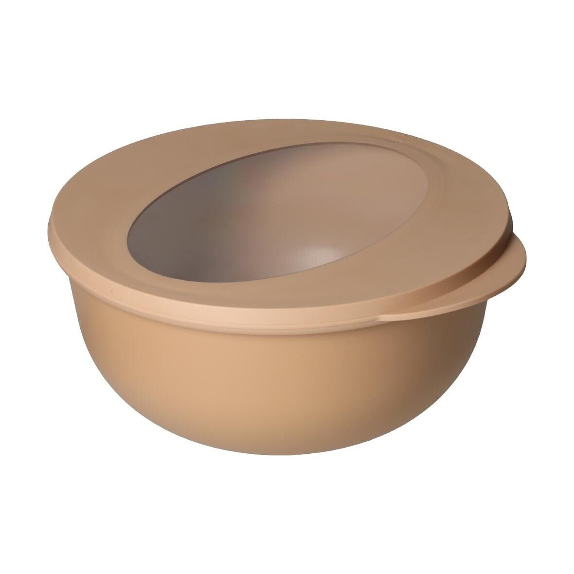 Food-Bowl ToGo, Deluxe, 1,0 l - beständiges braun - transparent-381