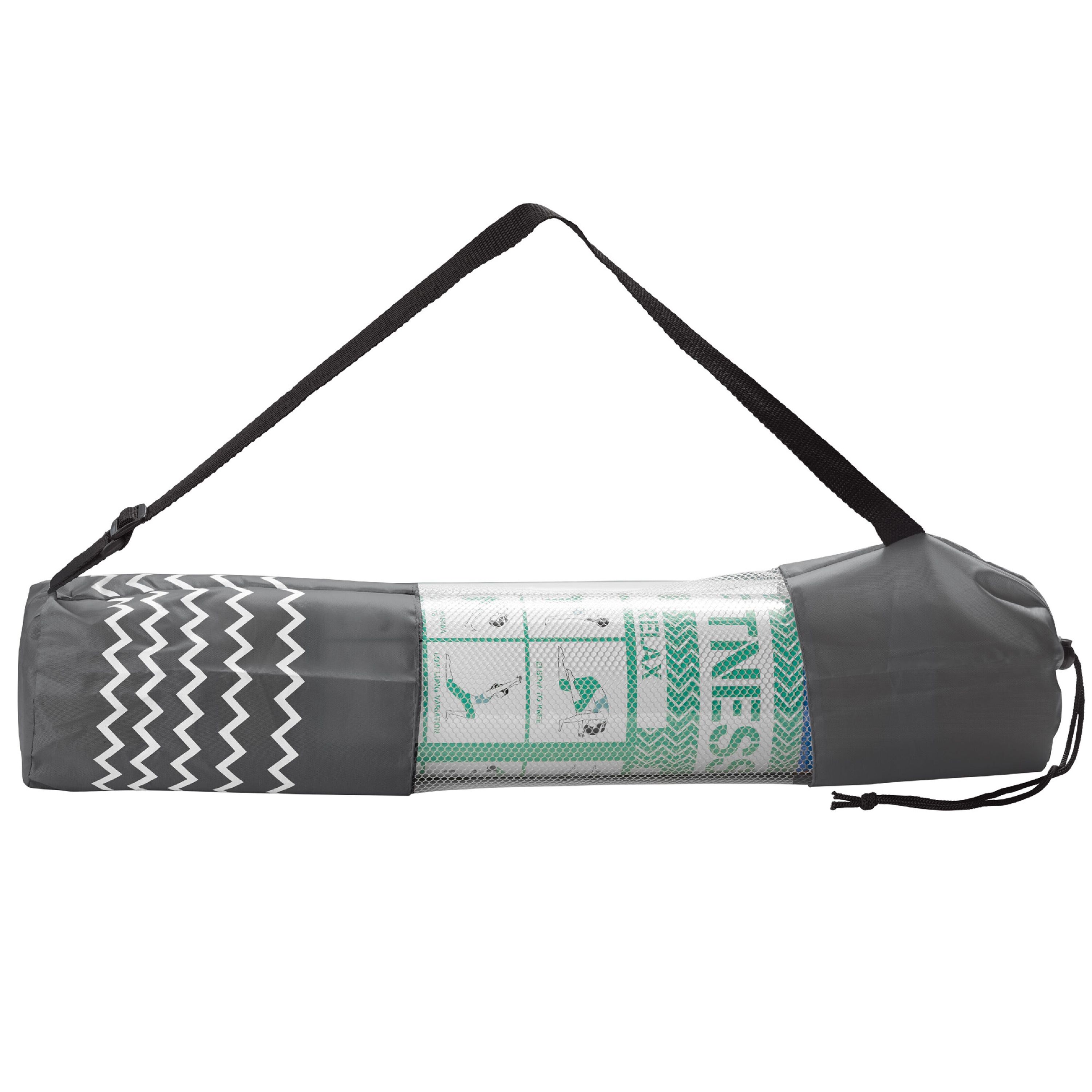 Fitness-Yogamatte mit Trageriemen - dunkelblau-620