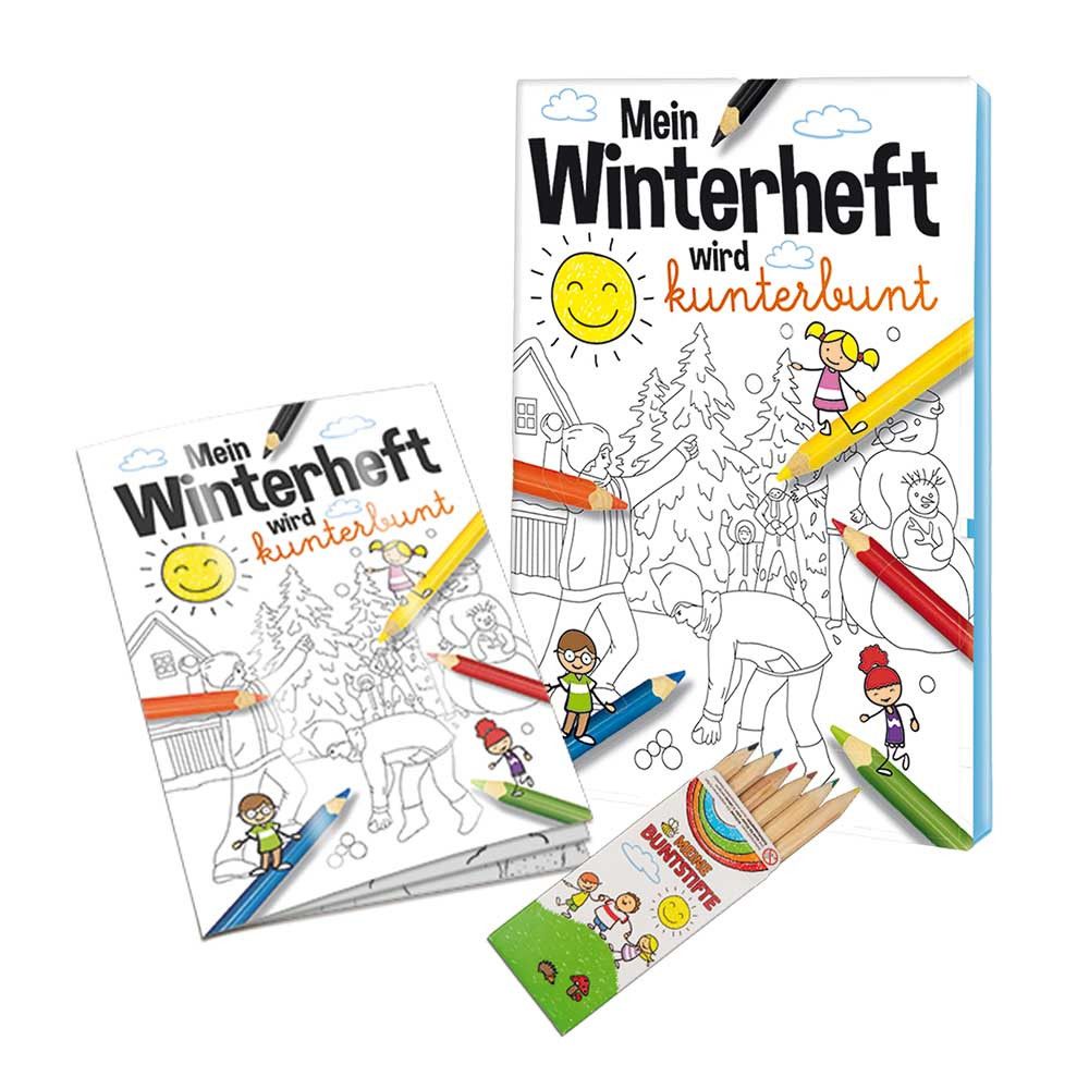 Malbuch / Mal-Set A6 - Winter - Malbuch neutral-320
