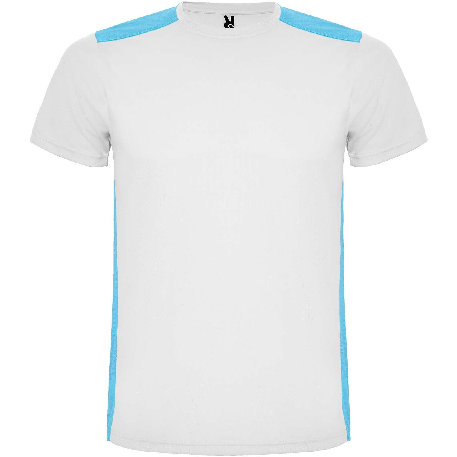 Detroit Sport T-Shirt für Kinder - weiss -  türkis-353