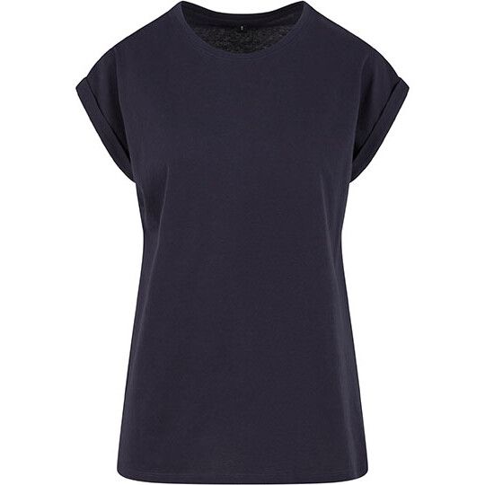 Ladies Extended Shoulder Tee - navy-803