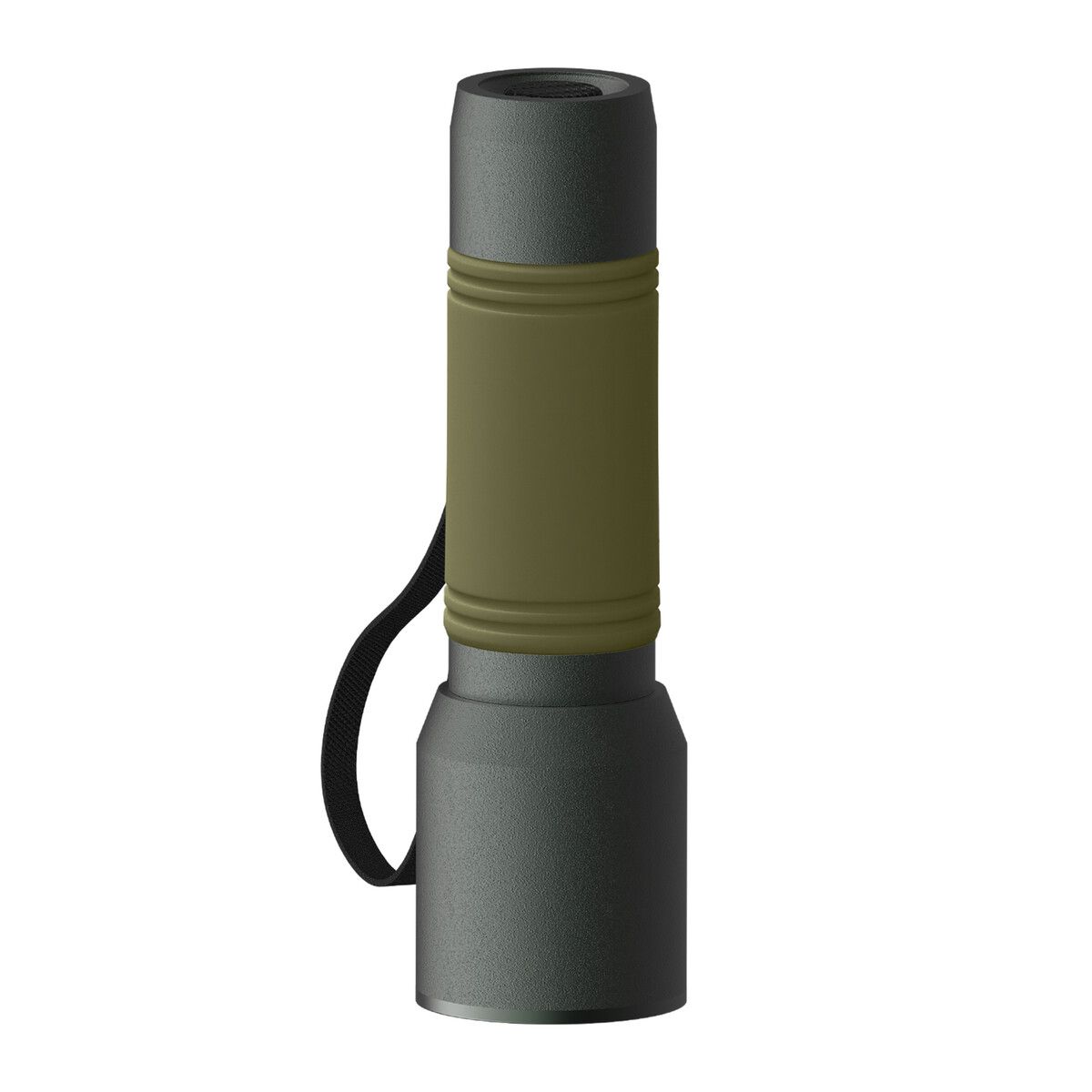 Taschenlampe myFLASH 300 mit Hülle - grau - olivgrün-253