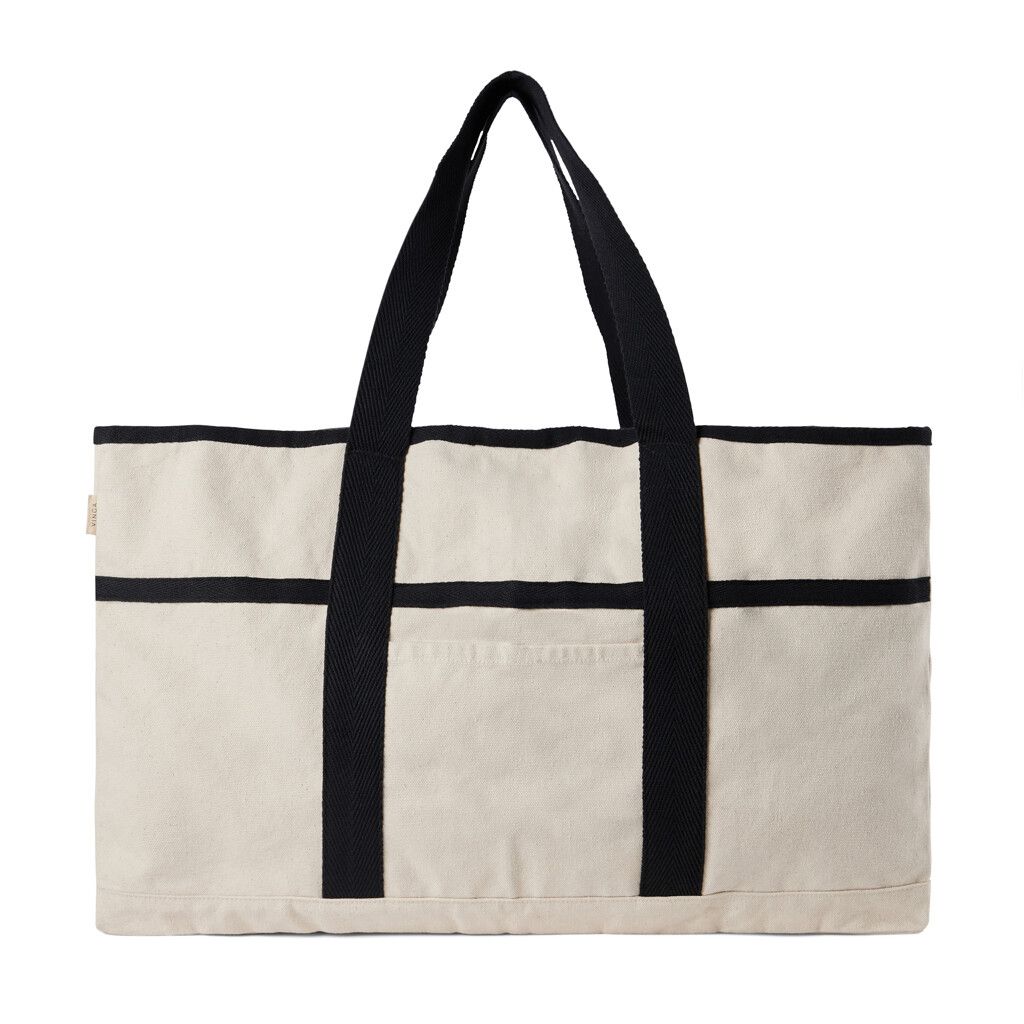 VINGA Volonne AWARE™ Strandtasche aus recyceltem Canvas - off white-26